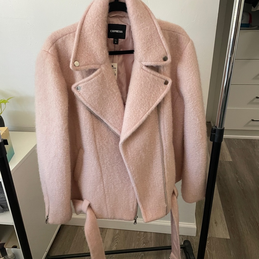 Express Moto Jacket Pink